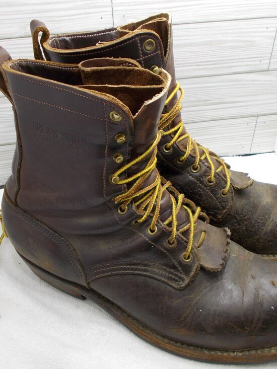 Drew\'s Boots Steel Toe Lace Up Work Boots Size 13 main image 4